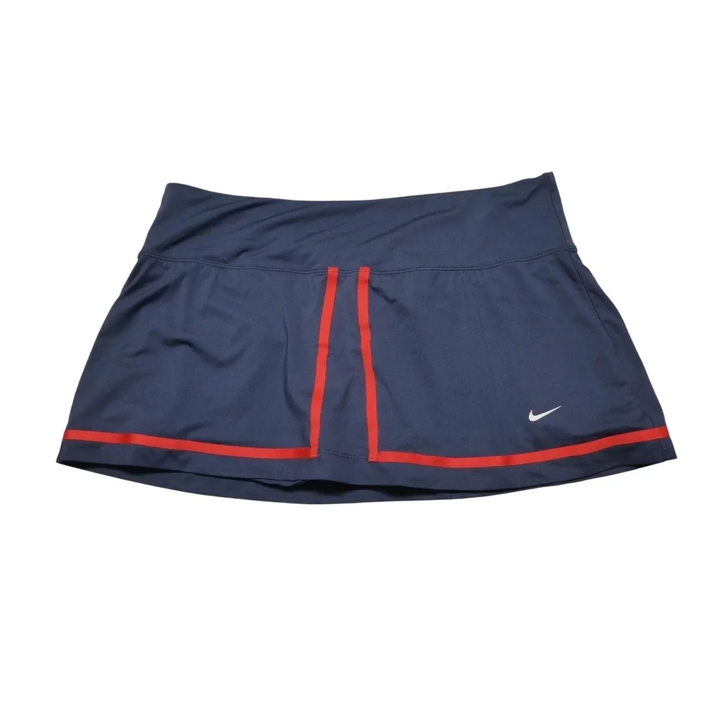 Nike Dri-FIT Skort Womens XL Blue Tennis Running Athletic Built‎ In Shorts